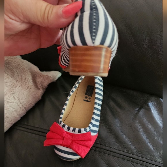 Girls Toddler Striped wedges size 9 - Picture 4 of 6